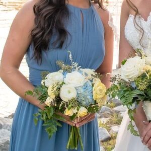 Steel Blue formal dress (bridesmaid)